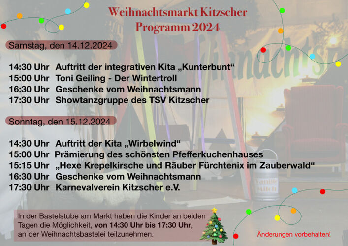 Vorschaubild Programm Weihnachtsmarkt